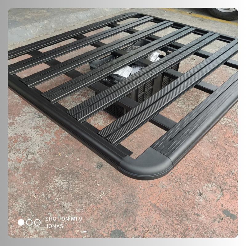 Hard aluminum flat rack universal roofrack 135cm x 125cm ripple ...