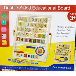 Children's Double-Sided Multi-Functional Early Education Toy Teaching English Alphabet Numbers Animal Patterns Calculation Frame