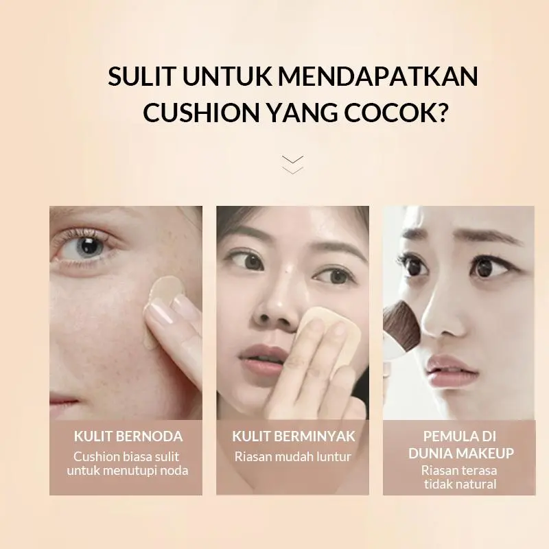 【BPOM】BIOAQUA Hydrating Soft And Flawless Air Cushion BB Cream all day concealer foundation makeover color corrector with refill 2