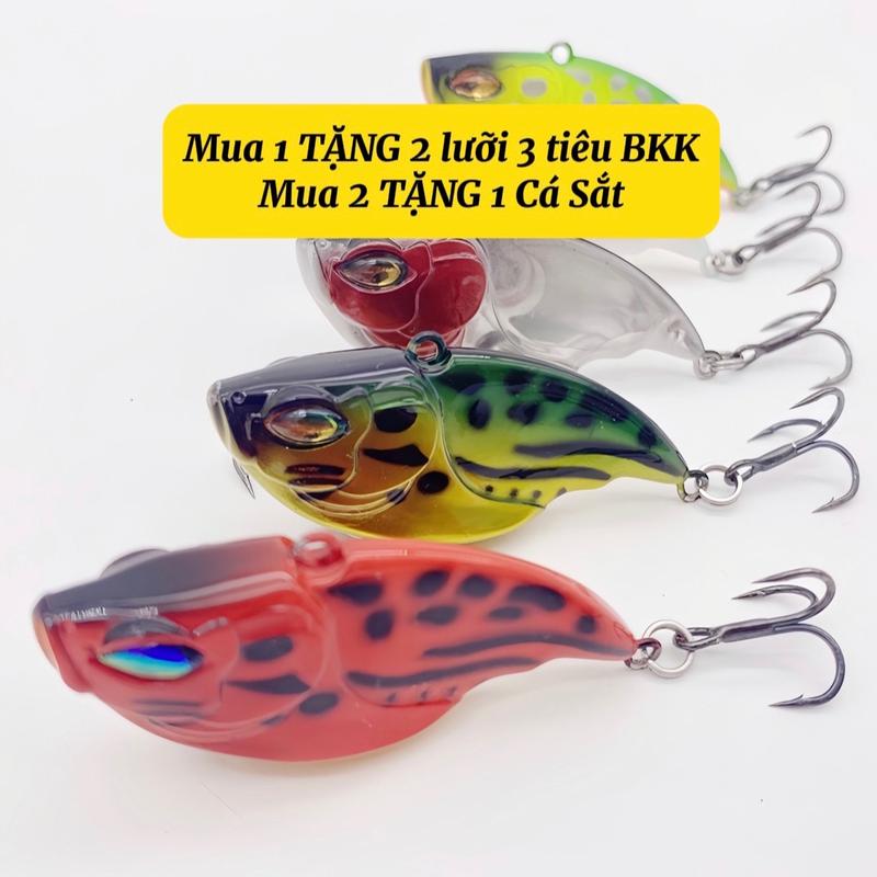 Mồi V5 VIBRATION - Sát Thủ Tầng Đáy Cá Nhựa 5cm 10g Lure Lóc,Chẽm,Tráp,Nheo Mua 2 con TẶNG cá sắt Fishing Đi Câu Bắt Cá Câu Cá Tay Quay Mồi