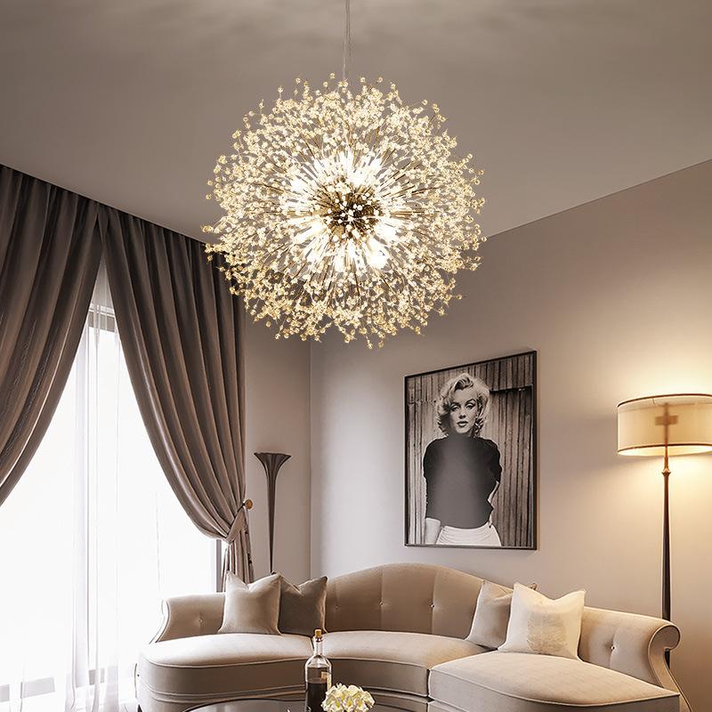 Đèn thả MONSKY LOUISA hoa bồ công anh trang trí nội thất cao cấp kèm bóng led 3 màu ánh sáng 