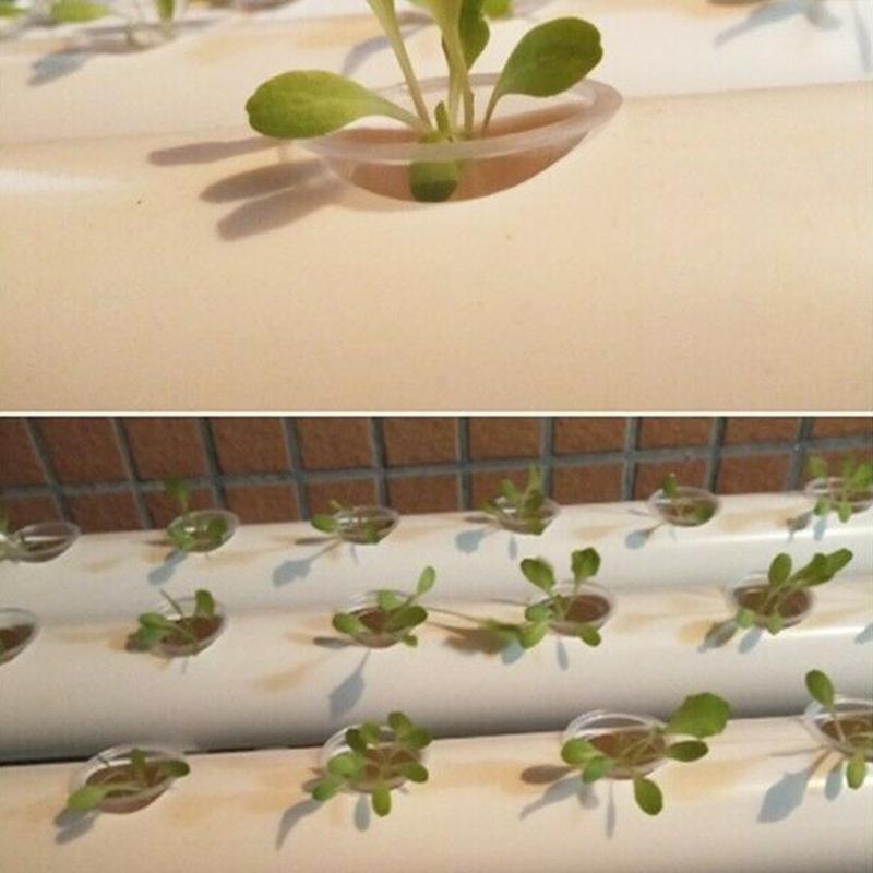 Product Introduction of 50pcs Plastic Basket Holder Plant Grow Net Nursery Pots Hydroponic Mesh Cup Plant Soilless 69