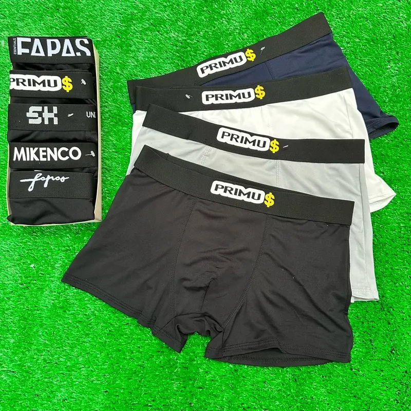 Combo 3,4,5 Quần sịp nam, Quần Boxer Primus quần lót nam Thun Lạnh Đai Đẹp(Che Tên) Menswear 1