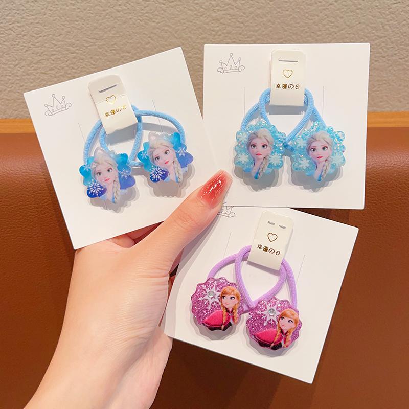 Children's Princess Elsa rubber band baby Frozen hair rope - TikTok ...