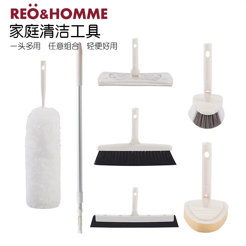 Household Static Mop Lazy Hand-Free Disposable Paper Set Mop Double-Sided Mop Telescopic Rod Broom