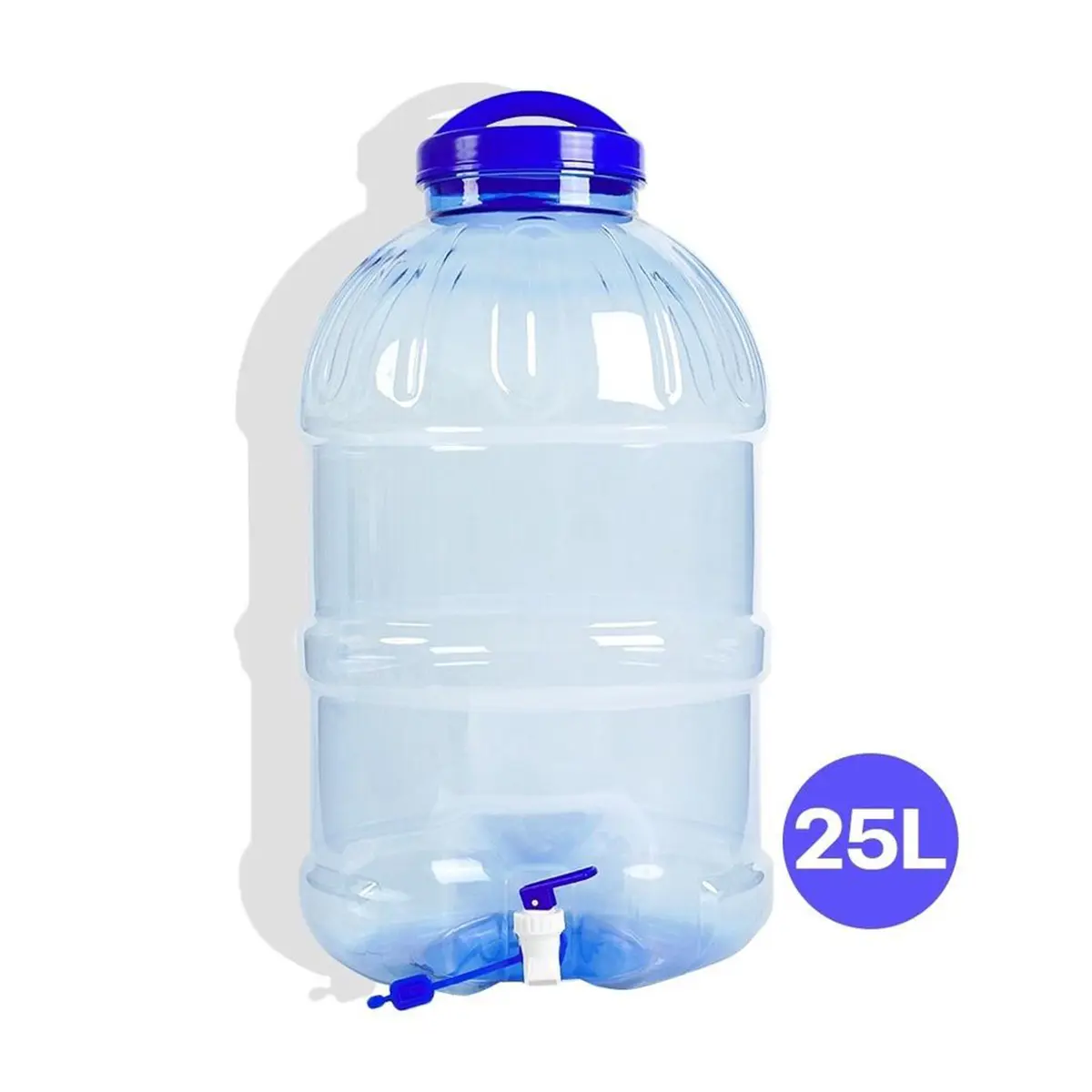 ถังน้ำ ถังน้ำดื่ม PET ขนาด 25 ลิตร ถังน้ำมีก๊อกพร้อมหูหิ้ว รุ่น ลาย 12 *สั่งได้ไม่เกิน 3 ถังค่ะ
