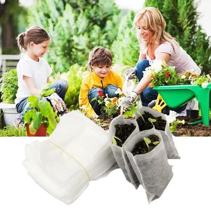 Product Introduction of Beg Anak Benih Bukan Tenunan, 100pcs / pek, Beg Tumbuh Tumbuhan, Bekalan Nutrien Berkebun, R0B2 29