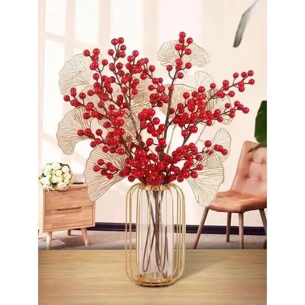 Cành đào đông (cherry) trang trí 12 nhánh loại cao cấp, trang trí Tết, trung thu... Đồ trang trí Đồ trang trí Đồ trang trí Đồ trang trí Đồ trang trí 5
