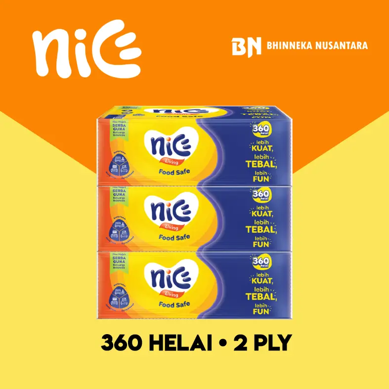 Nice Facial Tissue 360 Helai - 3 Pack