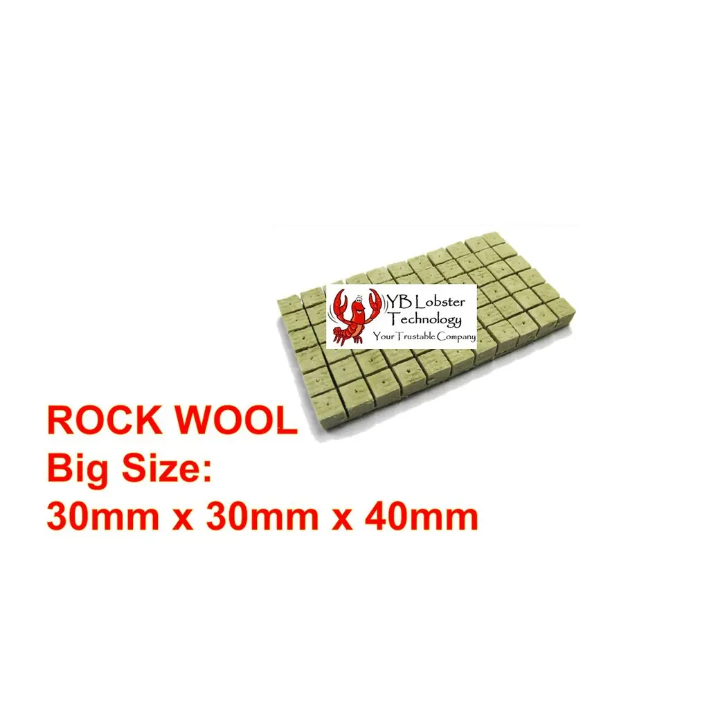 30X30X40mm Rockwool Cube for Hydroponic Aquaponic Seed Germination Rock Wool Semai Benih Hidroponik Akuaponik READYSTOCK