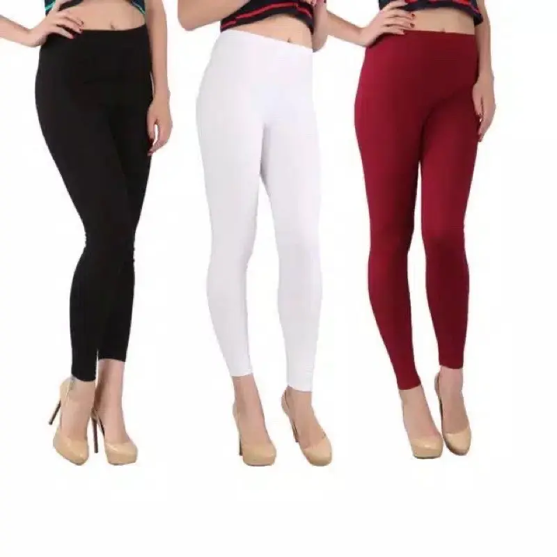 Legging Panjang Spandex Polos Ukuran Standar dan Jumbo Celana Dalaman Wanita Dewasa Melar Nyaman Dipakai