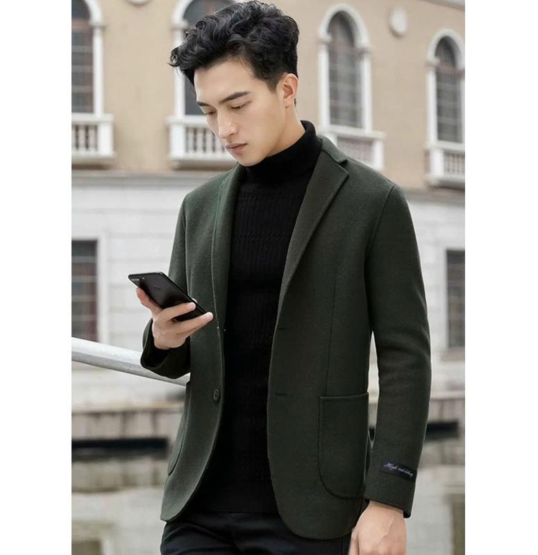 ÁO KHOÁC VEST NAM DẠ 2 MẶT LÔNG GIỮ NHIỆT TỐT VẢI CHUYÊNTHU ĐÔNG CAO CẤP KIỂU VEST TRẺ TRUNG SANG TRỌNG CHẤT DÀY DẶN ẤM ÁP ÁO KHOÁC NAM VEST MANTO WIN 69 ÁO VEST 2 NÚT z2 Menswear Jacket