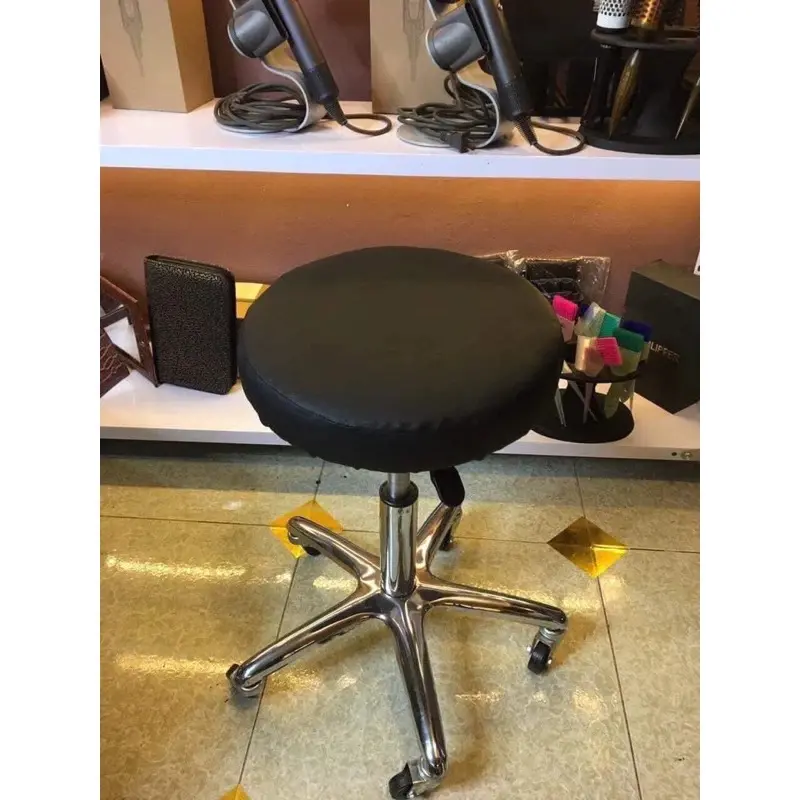 Vỏ bọc ghế tròn Salon Tóc, Ghế Gội Đầu, Ghế Spa - Da cao cấp, chống thấm nước - Màu đen/nâu 3