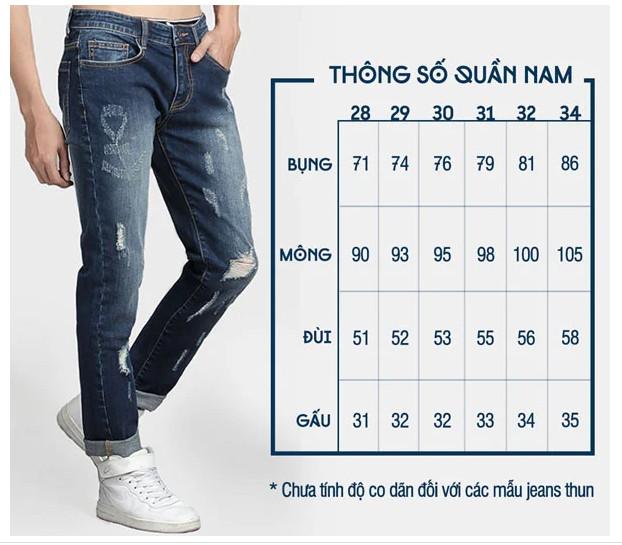 Product Introduction of Quần bò nam vải chất mẫu trơn hot ms 1110 0