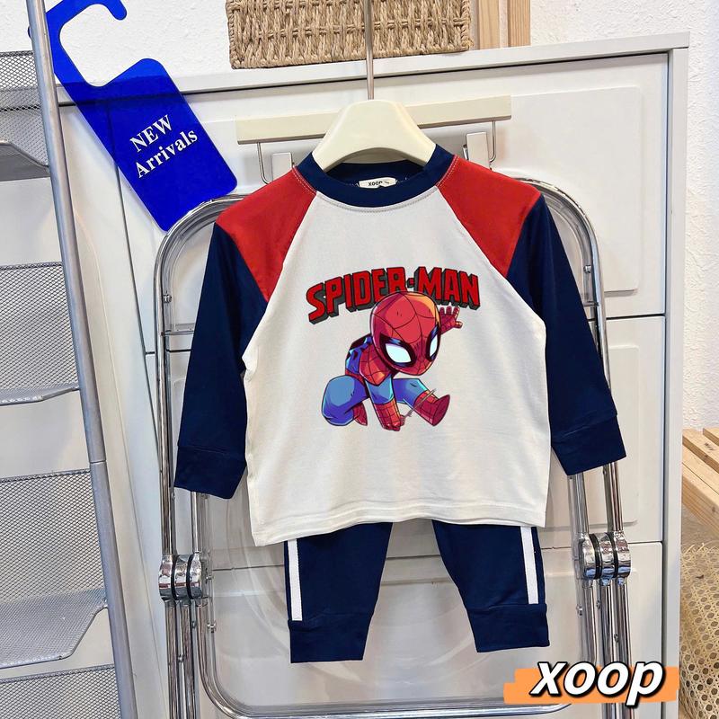 [Shin Kids] Size(9-19kg) Dài Tay Cotton Lụa In Hình Siêu Nhân Dành Cho Bé. Đồ dài tay cho bé, đồ ngủ cho bé, đồ bộ cho bé.