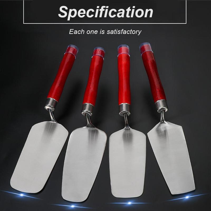 Product Introduction of Stainless Steel Spatula One-piece Stainless Steel Dish Spoon Small Shovel Forging Masonry Tool Y8T4 19