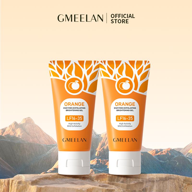 【B 2PCS Tẩy Tế Bào Chết Da Mặt 50g GMEELAN Orange Exfoliating Gel
