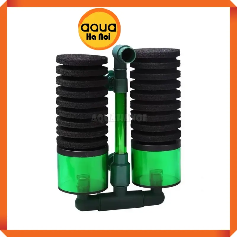 Lọc sủi vi sinh Bio đôi Qanvee QS-100A / QS-200A - Có khoang chứa thêm vật liệu lọc 3