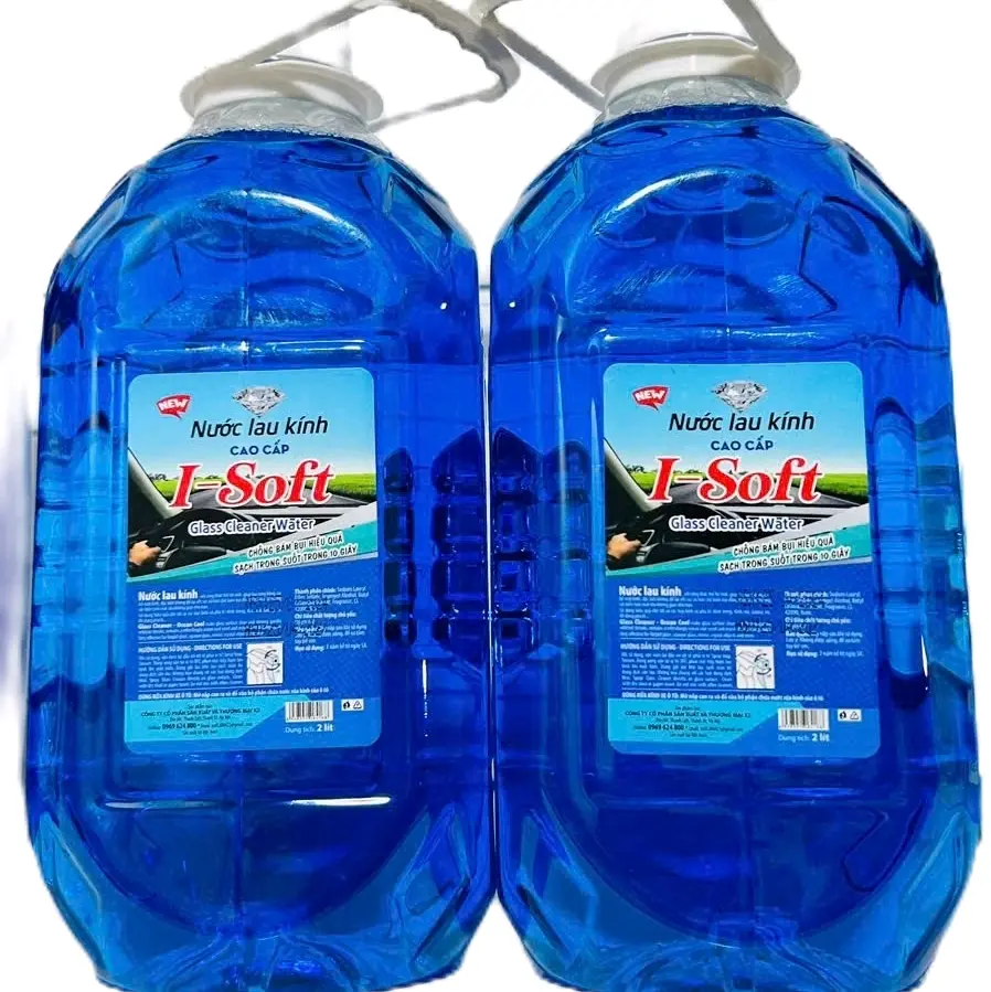 [Giá tốt] combo 2 can 2 lít nước lau kính ô tô cao cấp ngăn bám bụi và làm sạch vết bẩn
