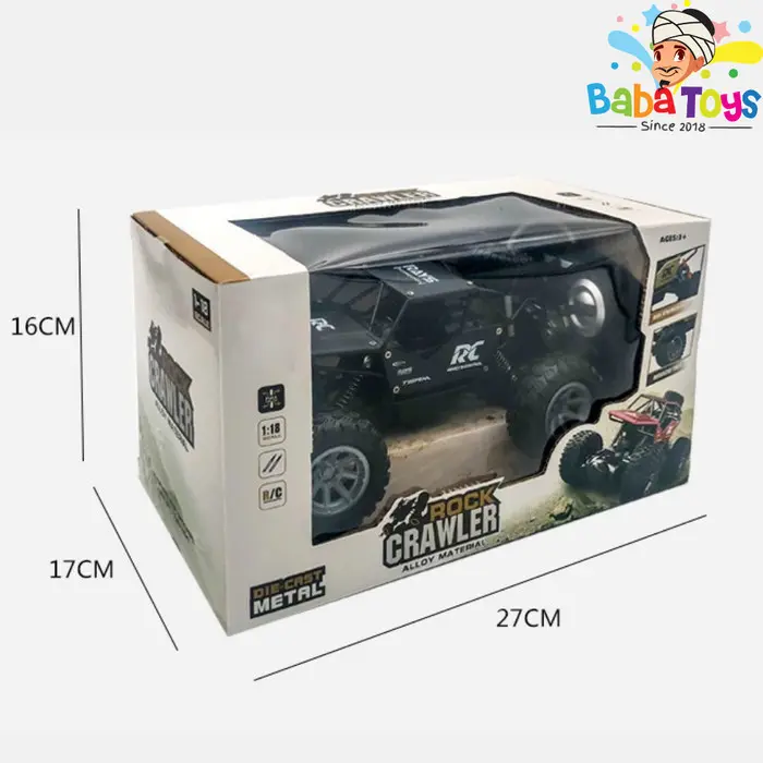 Mainan Mobil Remote Control 1:18 RC Rock Crawler Offroad Alloy 1