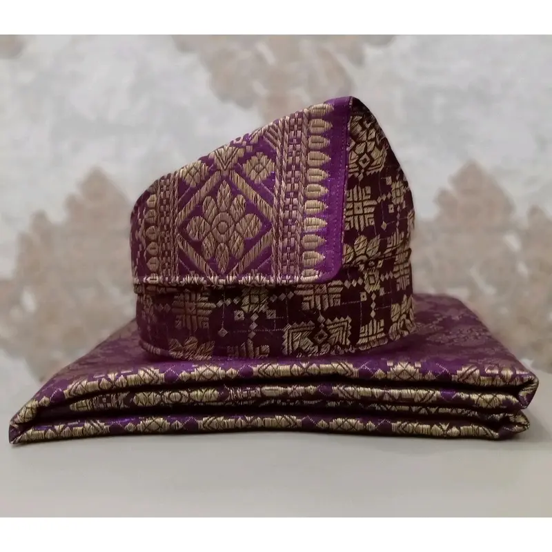 (DEWASA)SET TANJAK DAN SARUNG SONGKET DEWASA KHAS MELAYU (tidk termasuk bros) 3