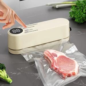 ワイヤレス自動真空シーラー機、ポータブル家庭用食品包装プラスチック袋シーリング機、ミニ保鮮器