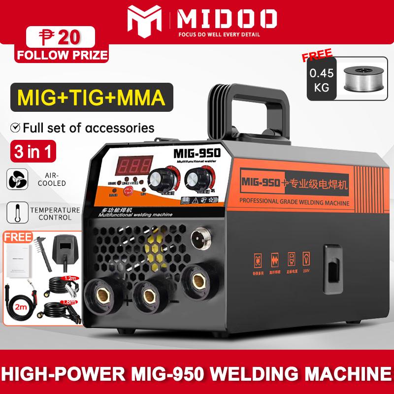 MIDOO Portable Welding Machine MIG/TIG/MMA 3IN1 Gasless Welder - TikTok ...