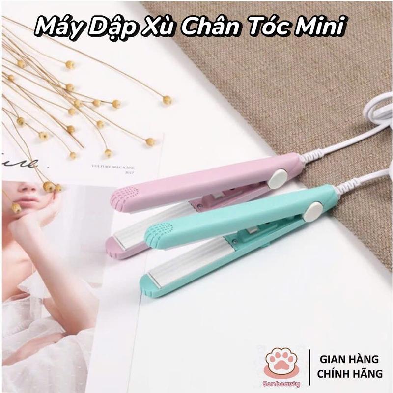 Máy Dập Phồng Chân Tóc Lưu ý: dập đc số lượng tóc mỏng và nhỏ là máy mini nên chỉ dập phồng số lượng ít tóc)