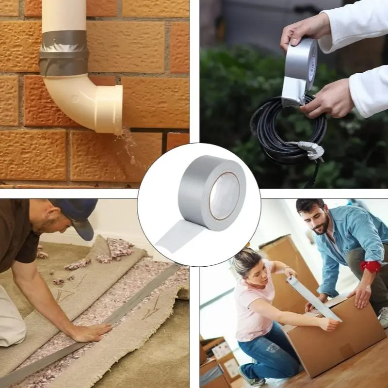 Waterproof Tape, Multi-purpose Silver Heavy-duty Pipeline Tape, Suitable for Indoor and Outdoor, Repair, Packaging, Shading Applications 3