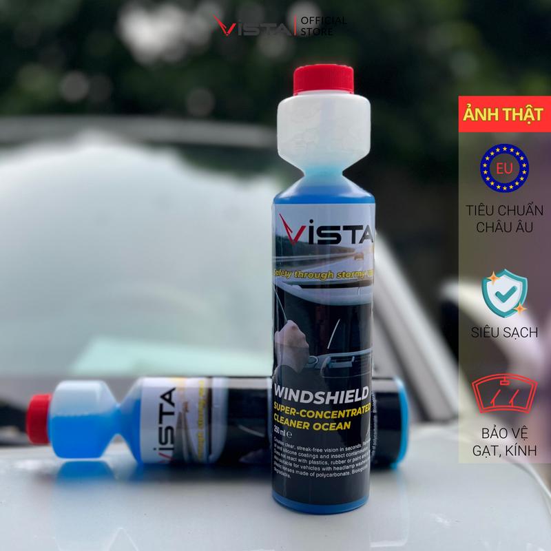 Product Introduction of Chai Nước Rửa Kính Xe Ô Tô Thương Hiệu Vista | Sạch nhanh | Bảo Vệ Kính & Lưỡi Gạt | Tiêu Chuẩn Châu Âu nước rửa xe 8