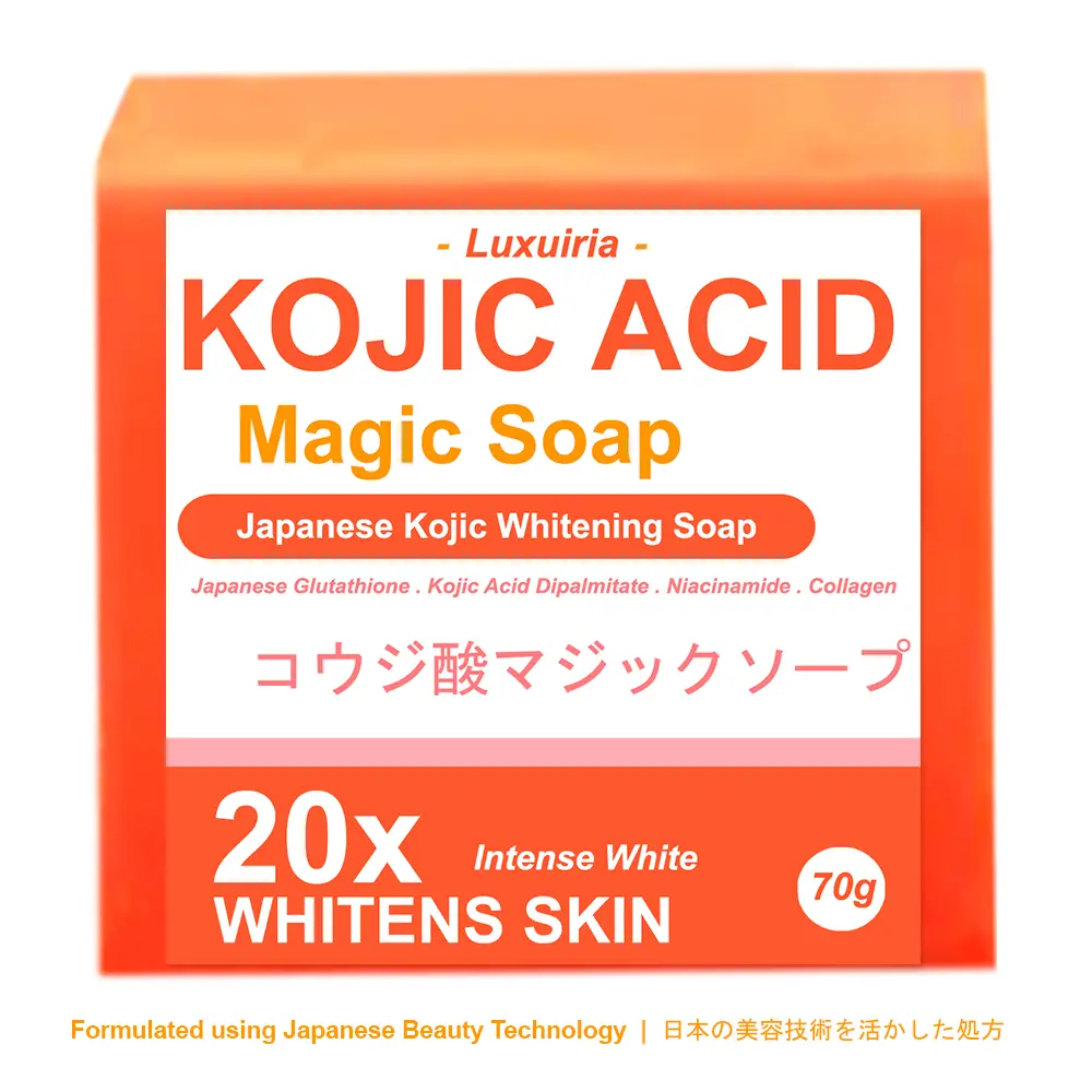 3pcs Luxuiria Kojic Acid with Collagen Magic Soap - Japanese Kojic Whitening  Milk Soap with Japanese Glutathione, Kojic Acid Dipalmitate, Collagen  Booster and Niacinamide 70g (Promo Until September 30, 2024 Only) - TikTok  Shop Philippines