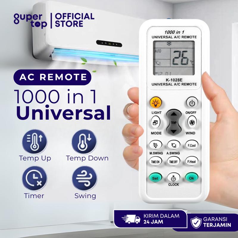 Remot AC Universal 1000 in 1 AC Remote Controller Remot AC Multi Untuk ...