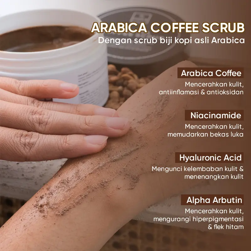 D'SAVIOR Brightly Scrub Series | Paket Mencerahkan Untuk Kulit Kusam | Body Serum 150Ml dan Body Scrub 4