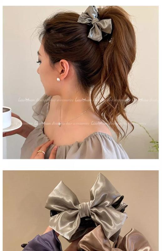 Product Introduction of French High-quality Ball Head Grip 2024 New Bow Hairpin Female Shark Head Clip Jewelry 18