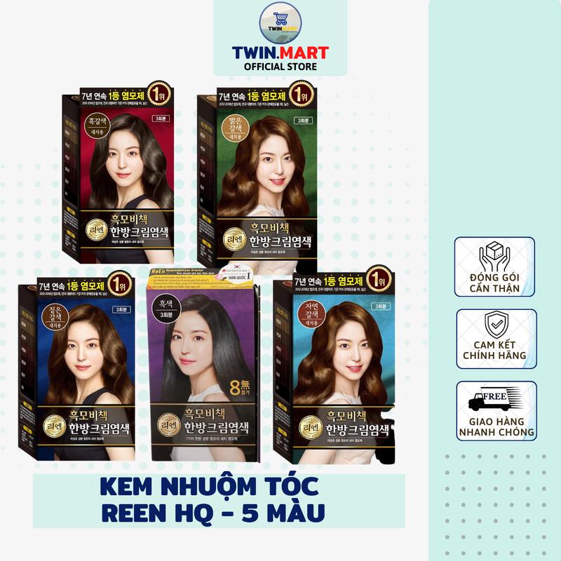 Kem nhuộm phủ bạc thảo dược Hàn quốc REEN HEUKMOBICHAEK ORIENTAL CREAM Nhuộm Tóc dầu gội daugoiphub acthaoduoc