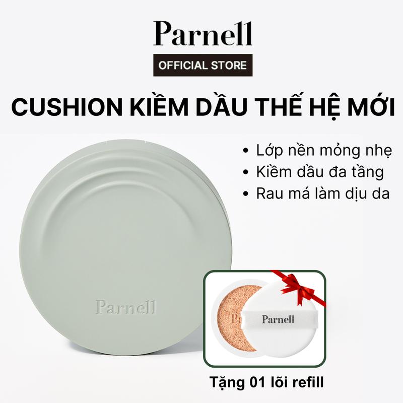 [Parnell] Phấn nước kiềm dầu thế hệ mới Parnell Cicamanu Serum in Matte Cushion SPF 50+/PA++++ 15g Cosmetic Mỹ Phẩm