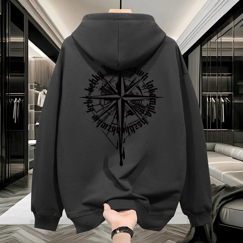  Áo Hoodie Ngoại Cỡ 100% Cotton Phong Cách Cổ Điển In La Bàn Thường Ngày Unisex Dành Cho Nam Và Nữ 