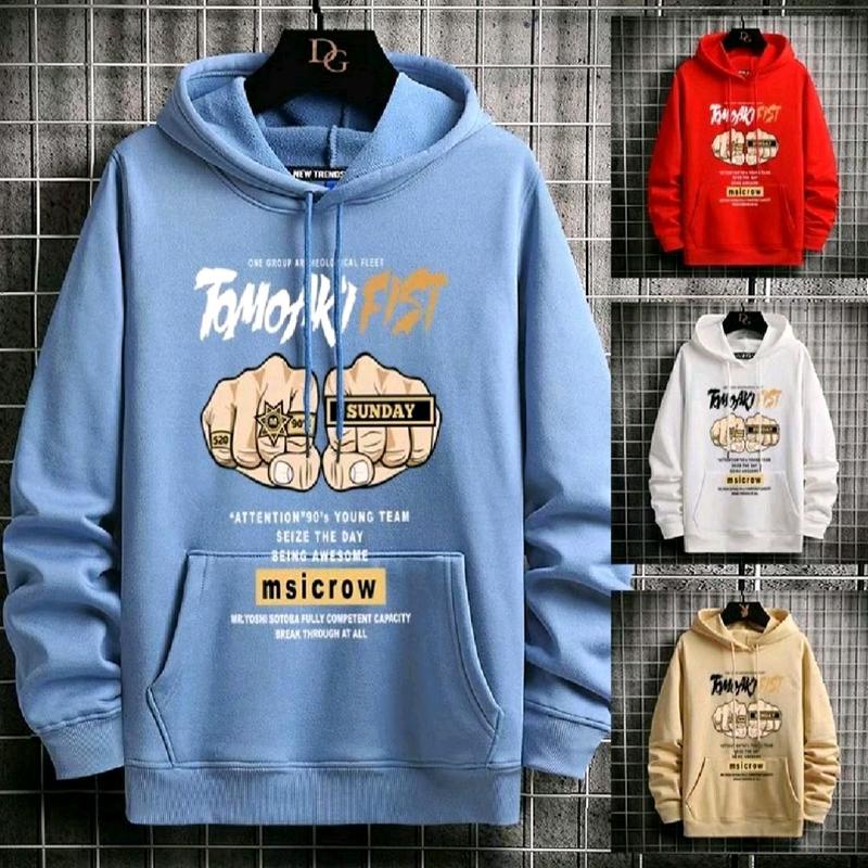 ( hot) áo hoodie nam nữ . hình 5d quả đấm Menswear Dài Tay QUẢ ĐẤM 1
