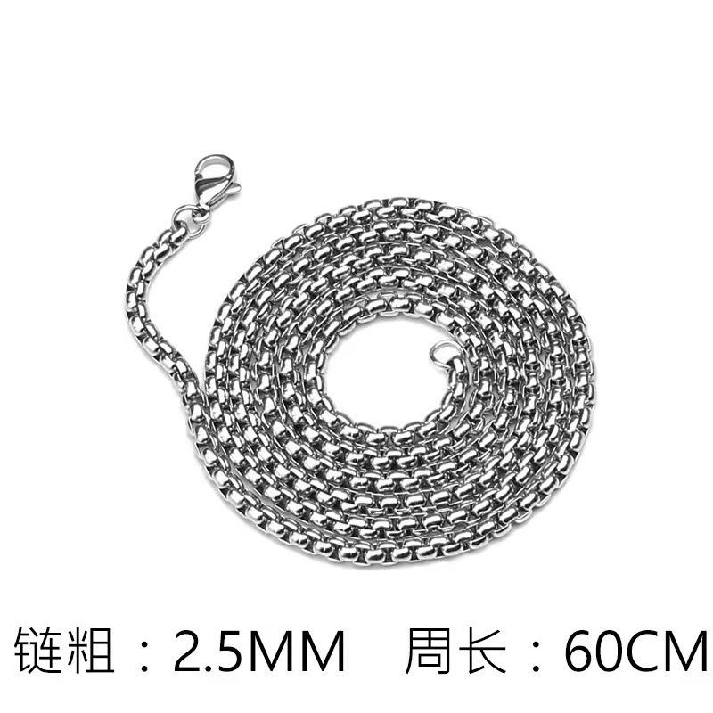 Vòng Cổ Mặt Dây Chuyền Thép Titan, Phong Cách Punk, Vòng Cổ Người Chạy May Mắn Họa Tiết Vòng Cổ Xoay Chữ Thập, Dây Chuyền Nylon, Dành Cho Nam Giới 7