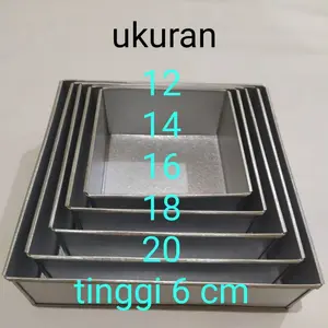 1 set loyang kotak isi 5 pcs berbeda ukuran