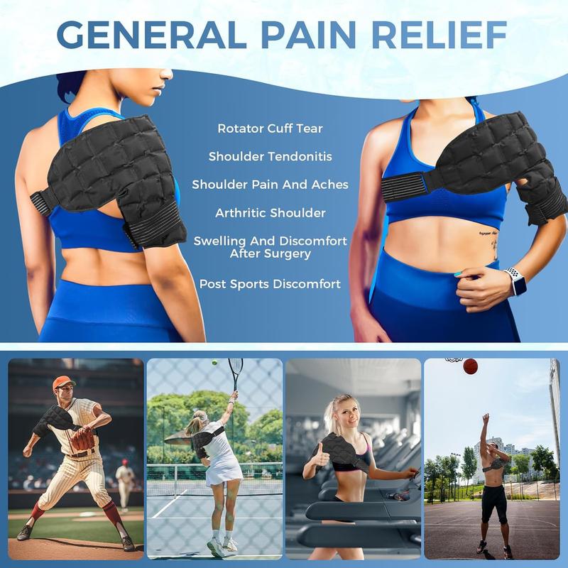 Product Introduction of Shoulder Ice Pack Wrap, Reusable Cold Pack for Men and Women, Hot Cold Compress for Shoulder, Sports & Outdoor Accessories 2