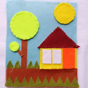 Prakarya Kain Flanel Seni Tempel dan Jahit Feston