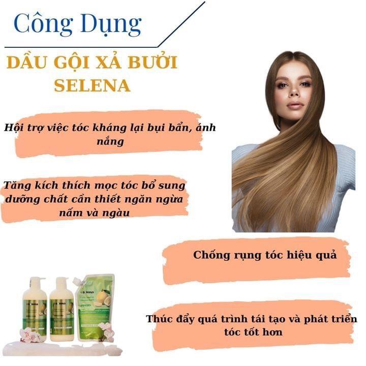 Product Introduction of Gội xả bưởi Selena giúp mọc tóc, giảm rụng tóc, phục hồi tóc khô xơ, hư tổn 9