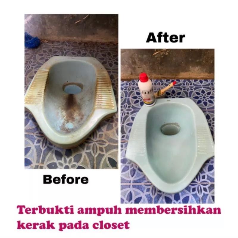 CLEER CAIRAN PEMBERSIH KAMAR MANDI (free kuas dan sarung tangan ) ukuran 1000ml 6