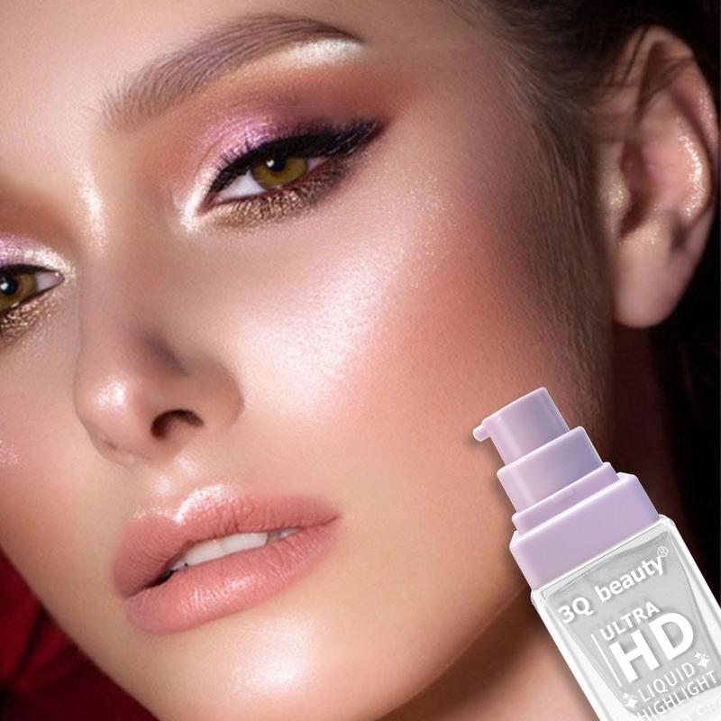 Product Introduction of Long Lasting Glitter Highlighter Liquid, 1 Box Shimmering Highlighter Liquid, Portable High-gloss Makeup Liquid, Cosmetic Product for Women & Girls 0