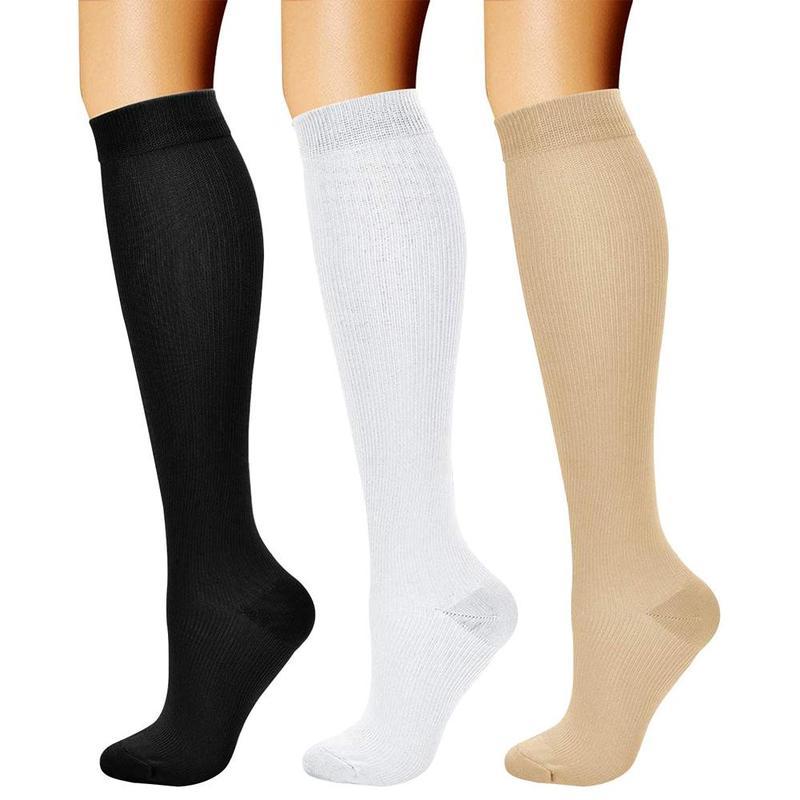 Unisex Compression Socks, 1 Pair Sports Socks, Socks for Running, Hiking and Recovery 4