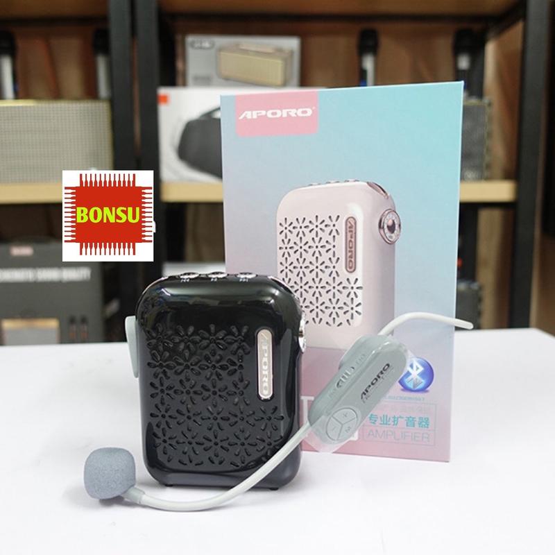 Loa máy trợ giảng Aporo T26 2.4G- Phiên bản mới nhất 2025,  công suất 20W Bluetooth 5.0 không dây cao cấp (gồm 3 micro, trong đó có 1 micro không dây và 2 micro có dây)