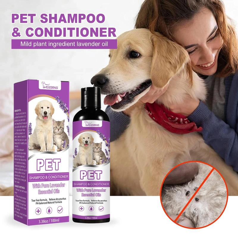 Product Introduction of Pet Shampoo Flea Killer Hair Softening Relieve Itching PH Balanced Cleaning Natural Moisturizing Dog Shampoo for Sensitive Skin 15
