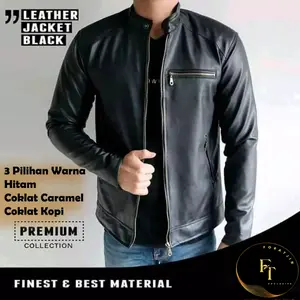 Foratjin-Jaket Semi Kulit Sintetik Garut Model Casual Los Touring Bikers [ 3 warna]