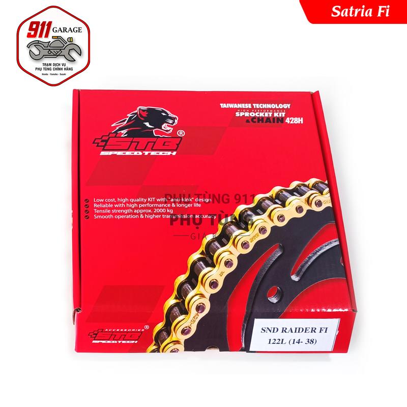 Nhông sên dĩa Satria Fi 150 STB [14-38] chính hãng